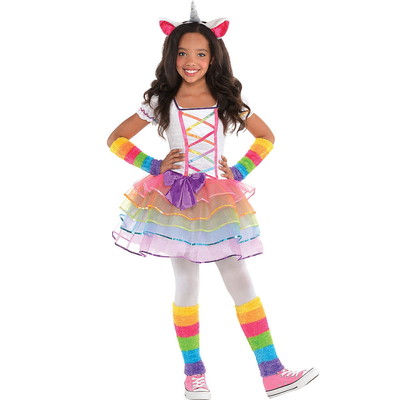 ハロウィンSPECIAL Girls Rainbow Unicorn Costume
