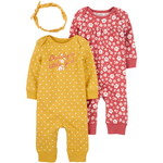 carter's / カーターズ 3-Piece Jumpsuits & Headwrap セット