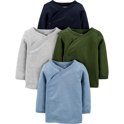 carter's / カーターズ 4-Pack Long-Sleeve Side-Snap Bodysuits