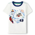 Boys Embroidered Treasure Map Top