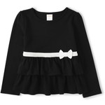 Girls Bow Tiered Top