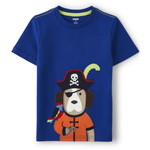 Boys Embroidered Dog Top