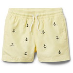 EMBROIDERED ANCHOR SWIM TRUNK