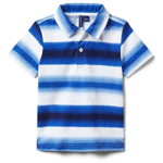 JANIE AND JACK / ジャニーアンドジャック OMBRE STRIPED JERSEY POLO