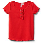 JANIE AND JACK / ジャニーアンドジャック RIBBED BUTTON TOP