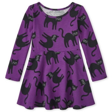 THE CHILDREN'S PLACE/チルドレンズプレイス Halloween Cat Skater ドレス