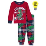 Dad And Me Christmas Tree-Rex Snug Fit Cotton パジャマ