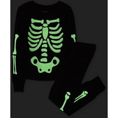 THE CHILDREN'S PLACE/チルドレンズプレイス Kids Matching Family Glow Skeleton Snug Fit コットン One Piece パジャマ