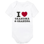 THE CHILDREN'S PLACE/チルドレンズプレイス Unisex Baby Grandma And Grandpa Graphic Bodysuit
