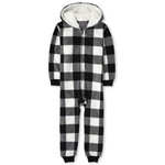 Matching Family Buffalo Plaid Fleece One Piece パジャマ