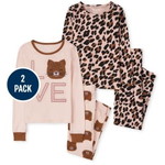 Leopard Snug Fit Cotton パジャマ 2-パック