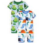 Dino Frog Snug Fit Cotton One Piece パジャマ 2-パック