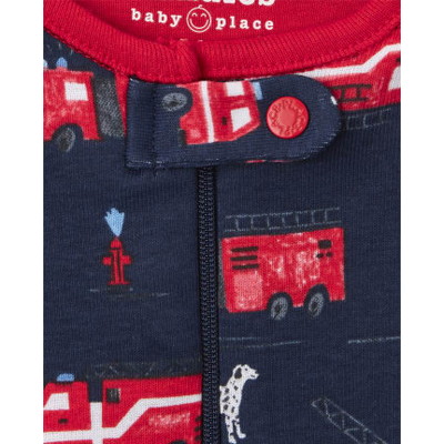 THE CHILDREN'S PLACE/チルドレンズプレイス Dino Fire Truck Snug Fit Cotton One Piece パジャマ 2-パック