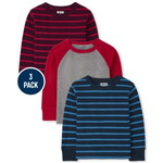 Toddler Striped Thermal トップス 3-パック