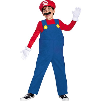 ハロウィンSPECIAL Boys Mario Costume Deluxe - Super Mario Brothers