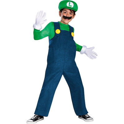 ハロウィンSPECIAL Boys Luigi Costume Deluxe - Super Mario Brothers