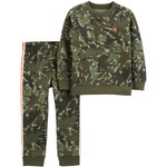 carter's / カーターズ 2-Piece French Terry トップ & Camo パンツ セット