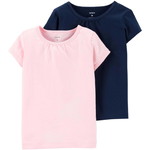 2-pack basic tシャツ / ピンク/ネイビー