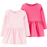 2-パック jersey ドレス セット / ピンク
