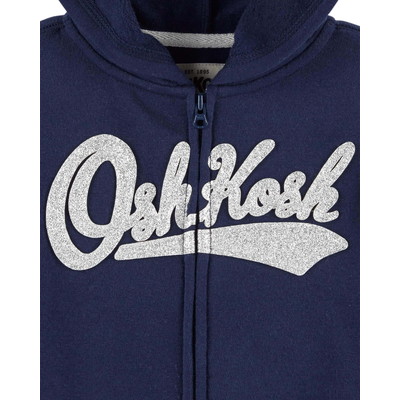 OSHKOSH / オシュコシュ glitter logo フーディー /