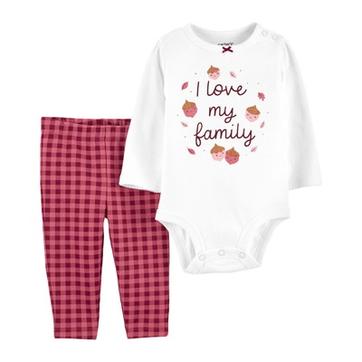 carter's / カーターズ 2-Piece I Love My Family ボディースーツ Pant セット