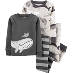 carter's / カーターズ 4-Piece Whale 100% Snug Fit Cotton パジャマ