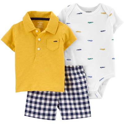 carter's / カーターズ 3-Piece Polo Little ショーツ セット