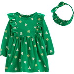 carter's / カーターズ St. Patrick's Day ドレス & ヘッドラップ