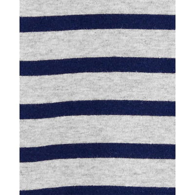 carter's / カーターズ Striped 2-Way Zip コットン Footed スリープ & プレイ