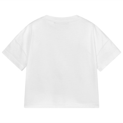 AGATHA RUIZ DE LA PRADA / アガタルイス ホワイトクロップッドロゴTシャツ