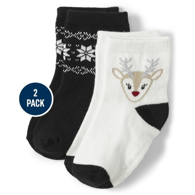 Gymboree / ジンボリー Girls Reindeer Midi Socks 2-Pack