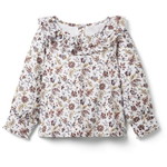 FLORAL RUFFLE TOP