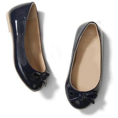 JANIE AND JACK / ジャニーアンドジャック PATENT BOW FLAT