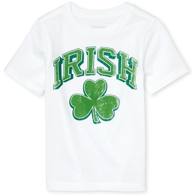 THE CHILDREN'S PLACE/チルドレンズプレイス Unisex Baby And Toddler St. Patrick's Day Irish Shamrock グラフィック Tシャツ