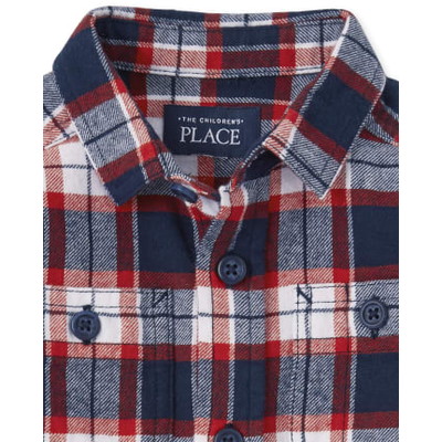 THE CHILDREN'S PLACE/チルドレンズプレイス Matching Family Plaid Flannel Button Down シャツ