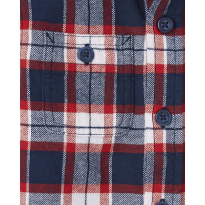 THE CHILDREN'S PLACE/チルドレンズプレイス Matching Family Plaid Flannel Button Down シャツ