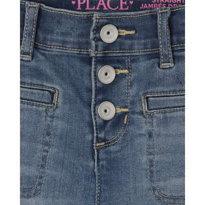 THE CHILDREN'S PLACE/チルドレンズプレイス Button Front Straight ジーンズ