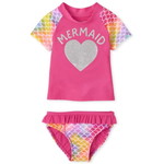 THE CHILDREN'S PLACE/チルドレンズプレイス Mermaid Rashguard Swimsuit