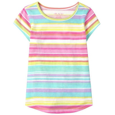 THE CHILDREN'S PLACE/チルドレンズプレイス Rainbow Striped トップ