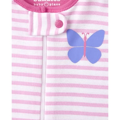 THE CHILDREN'S PLACE/チルドレンズプレイス Floral Butterfly Snug Fit Cotton One Piece パジャマ 2パック