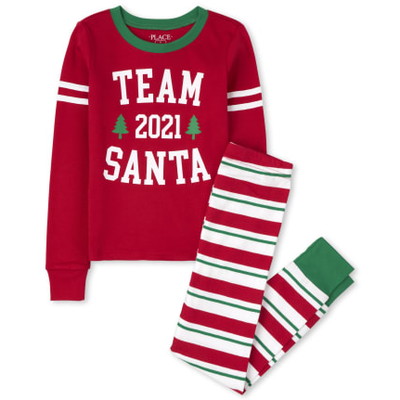 THE CHILDREN'S PLACE/チルドレンズプレイス Matching Family Team Santa Snug Fit コットン パジャマ