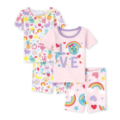 THE CHILDREN'S PLACE/チルドレンズプレイス Love Earth Snug Fit Cotton パジャマ 2パック