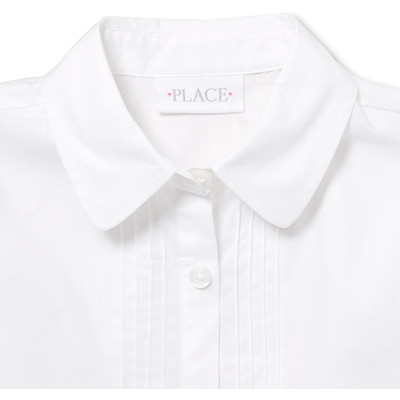 THE CHILDREN'S PLACE/チルドレンズプレイス Uniform Pintuck Poplin Button Down Shirt