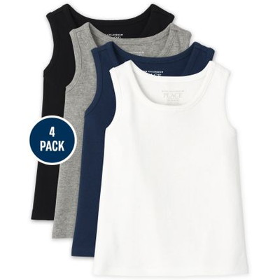 THE CHILDREN'S PLACE/チルドレンズプレイス Ribbed Tank トップ 4-パック