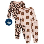 THE CHILDREN'S PLACE/チルドレンズプレイス Leopard Snug Fit Cotton パジャマ 2-パック