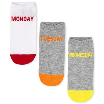 THE CHILDREN'S PLACE/チルドレンズプレイス Unisex Kids Days Of The Week Ankle Socks 7パック