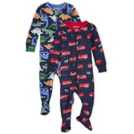 Dino Fire Truck Snug Fit Cotton One Piece パジャマ 2-パック
