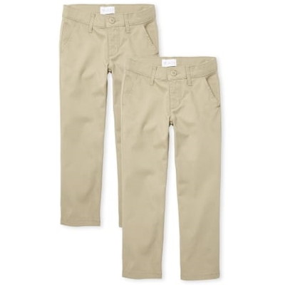 THE CHILDREN'S PLACE/チルドレンズプレイス Uniform Bootcut Chino パンツ 2-Pack