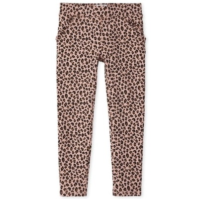 THE CHILDREN'S PLACE/チルドレンズプレイス Leopard Ponte Pull On Jeggings