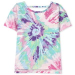Tie Dye Cut Out High Low トップ